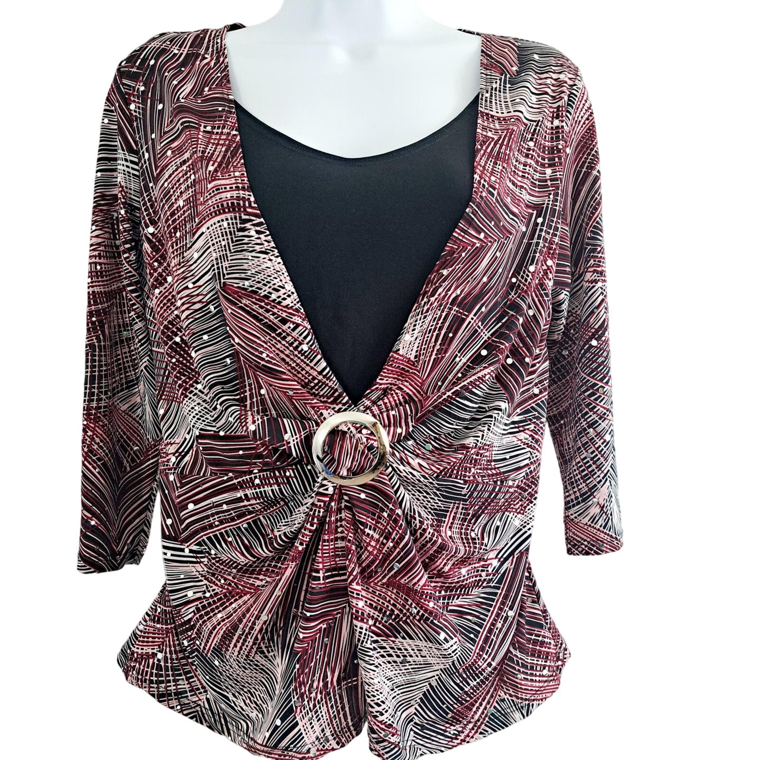 Brittany Black Sequin V-neck Top