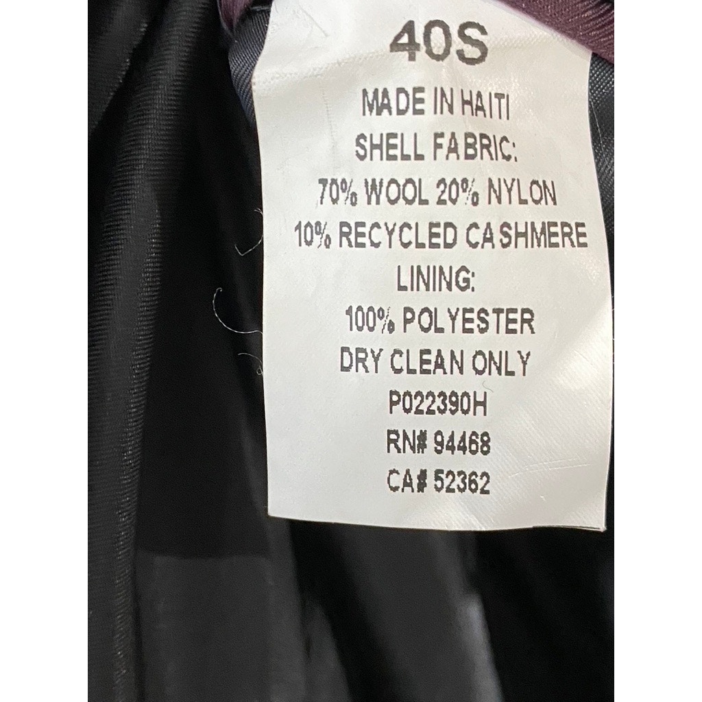 perry ellis portfolio men's wool blend coat