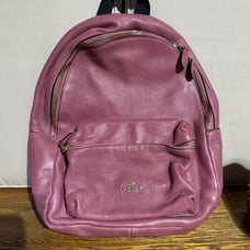 EUC COACH Charlie Backpack In GORGEOUS Pink Pebble Leather