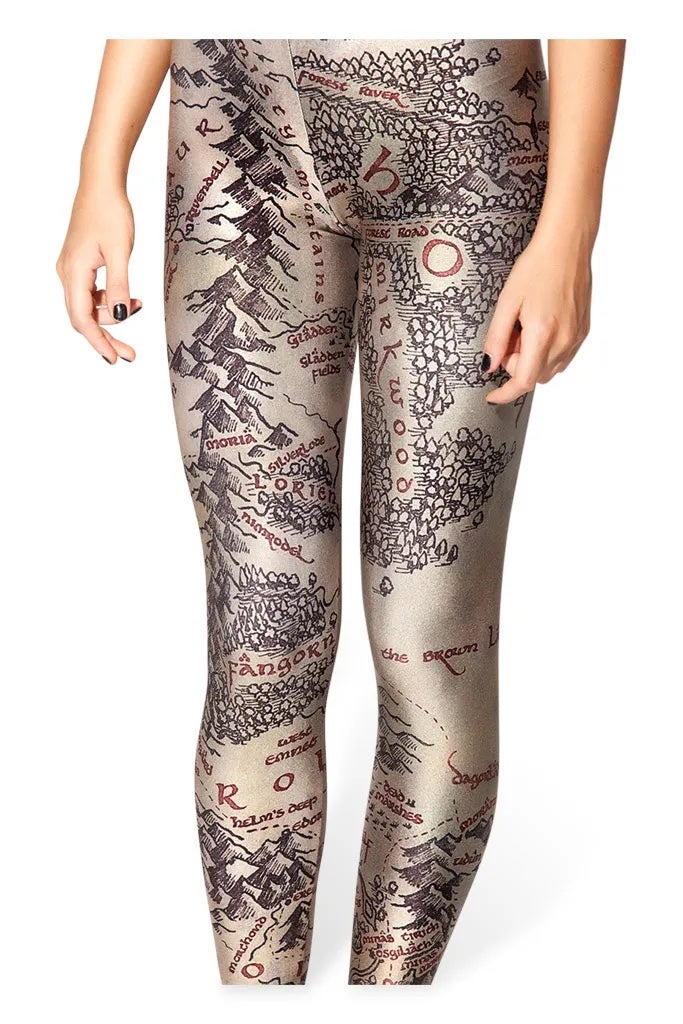 BlackMilk Middle Earth Map Leggings