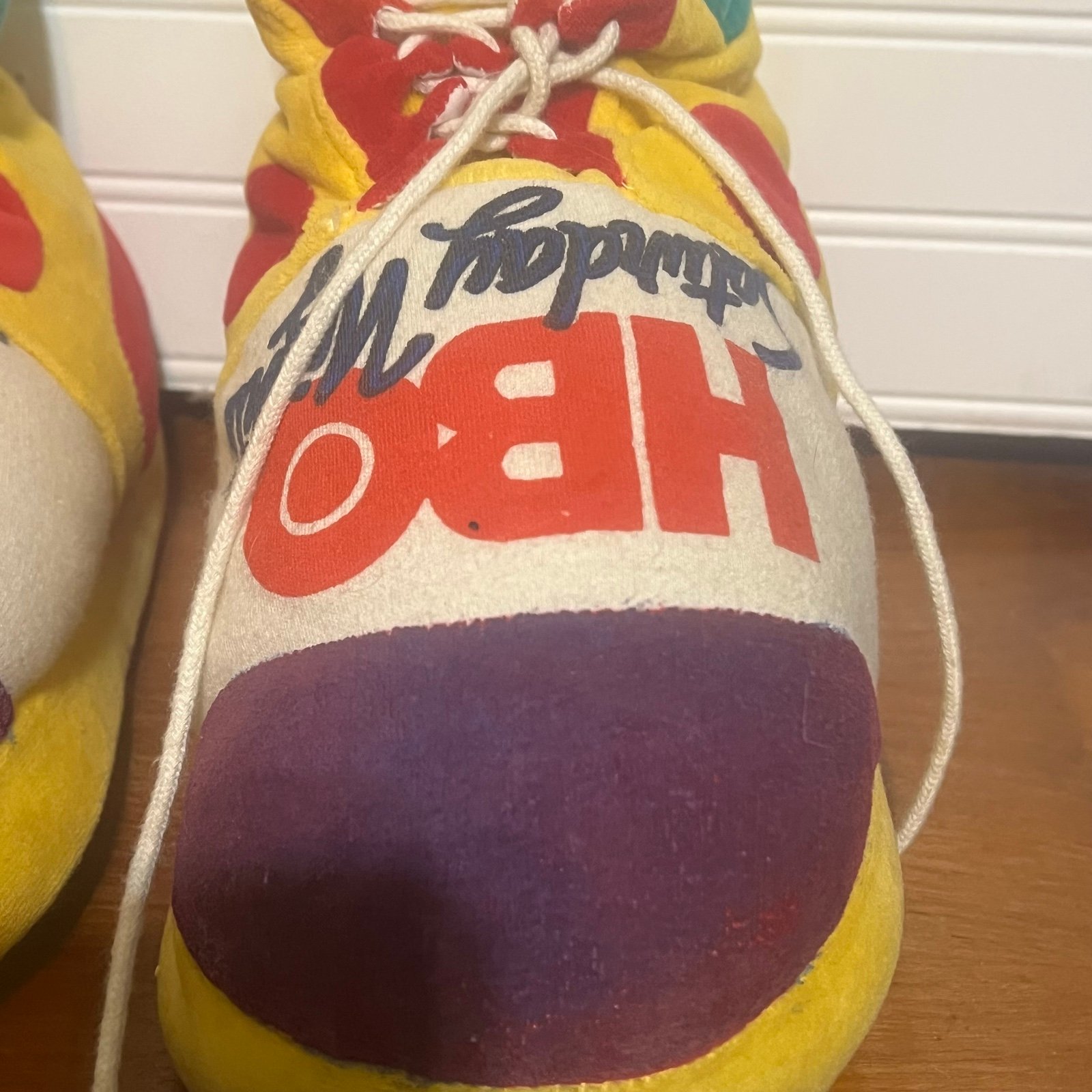 Vintage Promotional HBO Saturday Nights Puffy House-shoes Size Medium