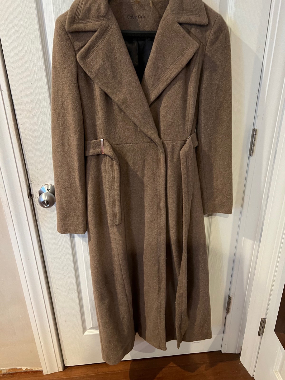Calvin Klein wool blend trench coats