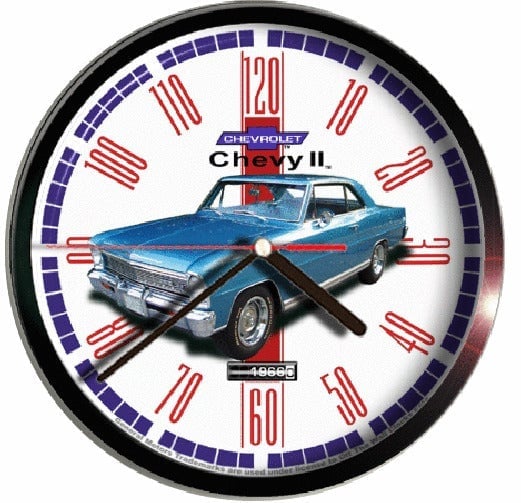 1966 Chevrolet chevy II E026 WALL CLOCK