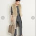 Super beautiful VERMEIL par iena cashmere fur gilet, 74,800 yen.