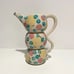 Kris Cravens Ceramic Geometric Polka Dot Pitcher