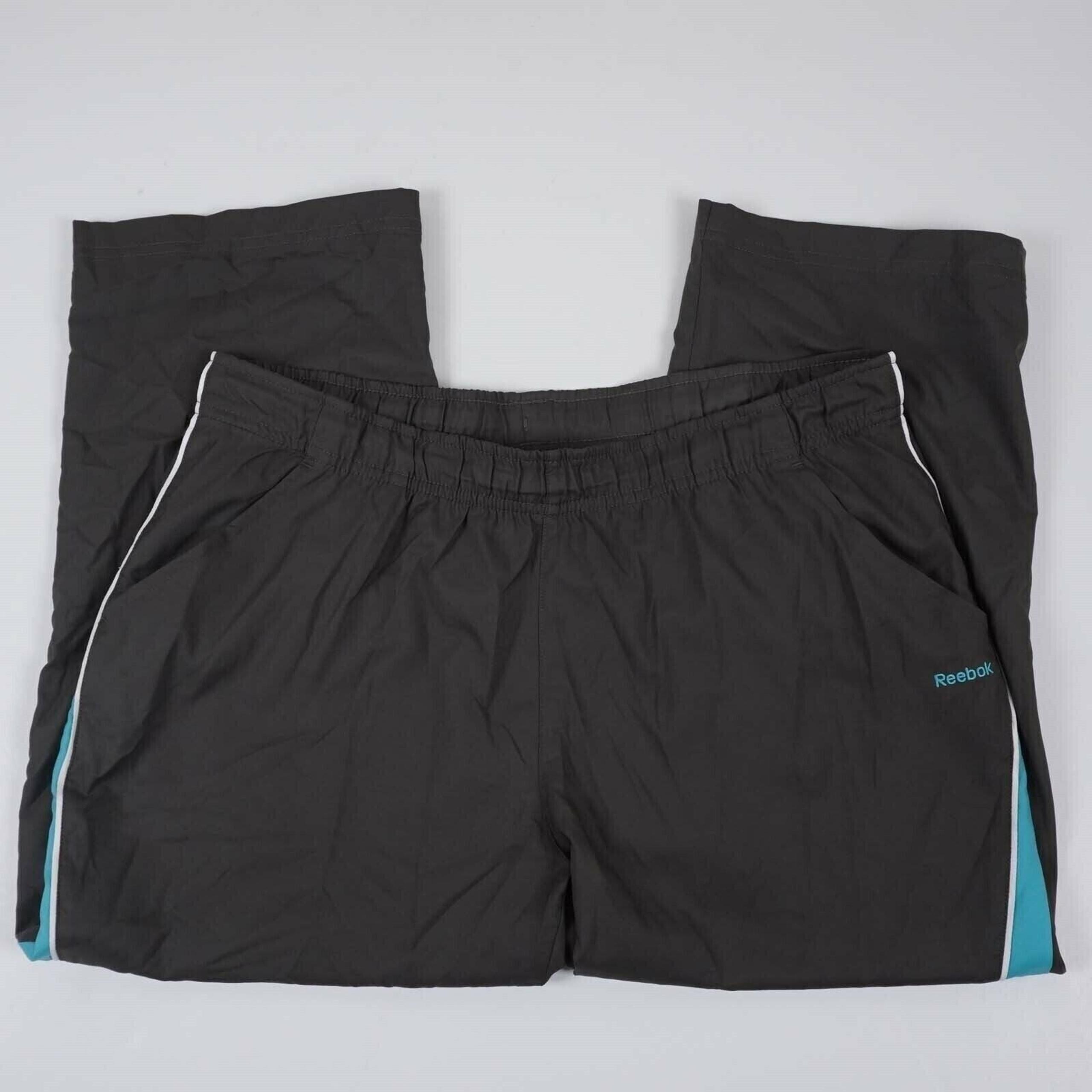 Reebok Athletic Capri Pants Casual Women's Size Medium Gray Blue
