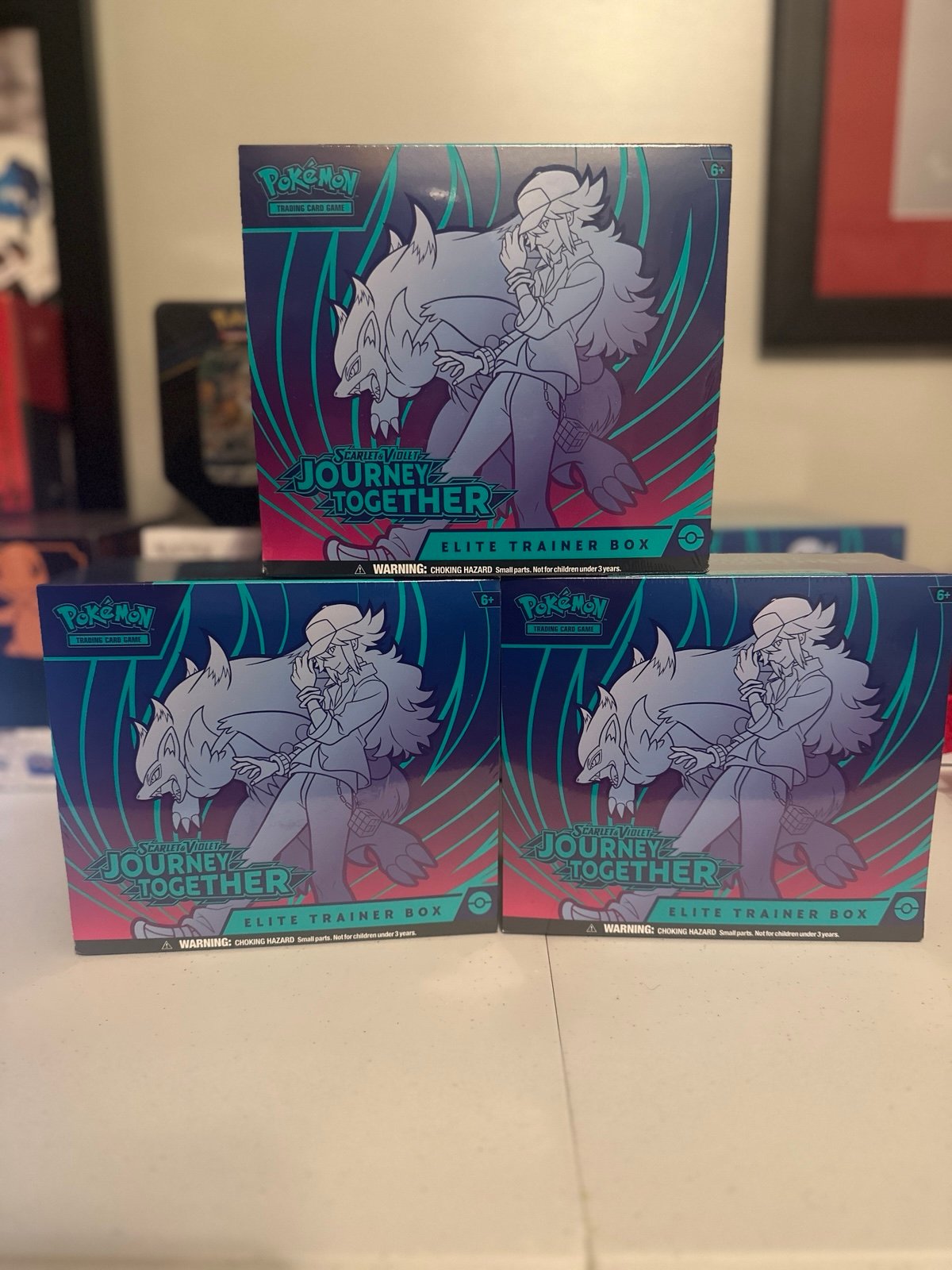 3x Pokémon Journey Together Elite Trainer Boxes (ETB) | Factory Sealed