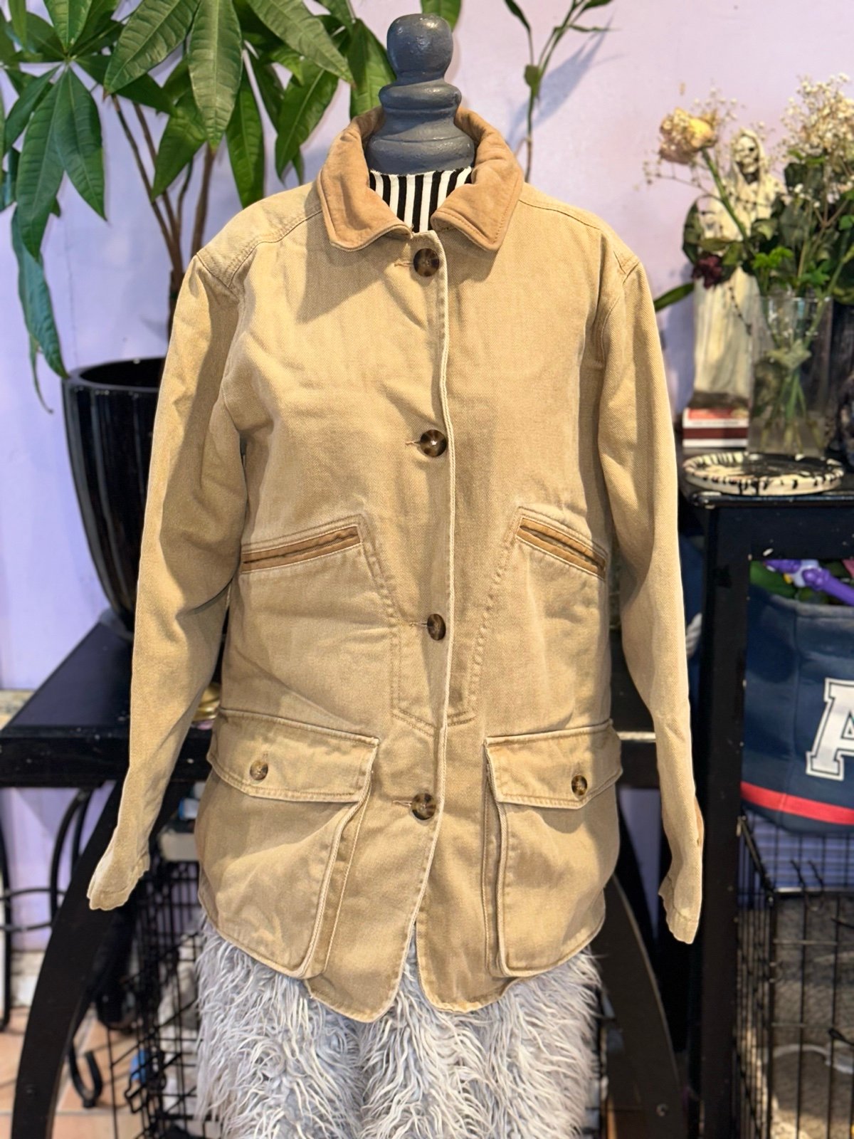 WOOLRICH Harvest Tan Cotton Canvas