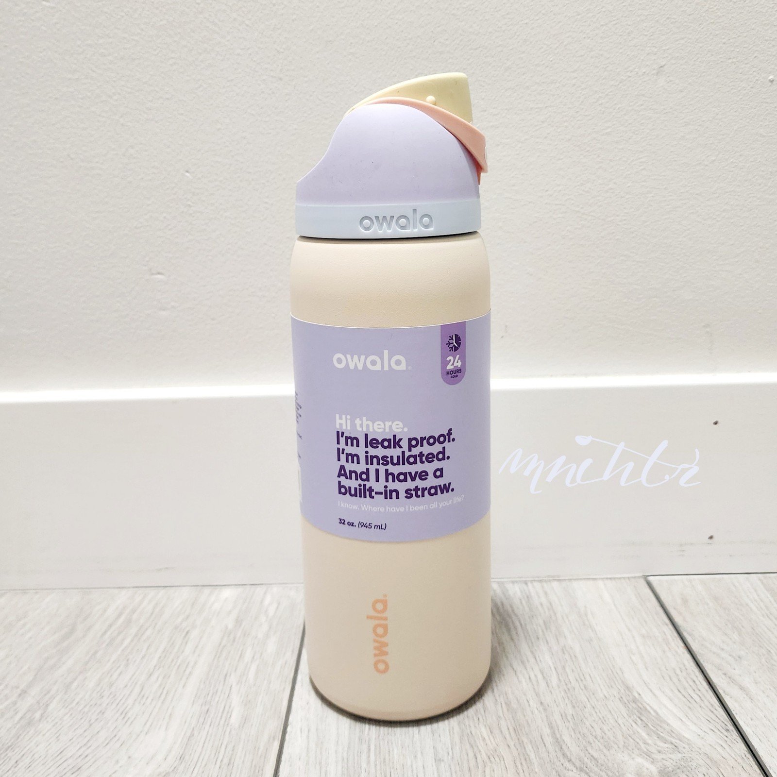 Owala FreeSip 32oz Stainless Steel Water Bottle Sandy Shores