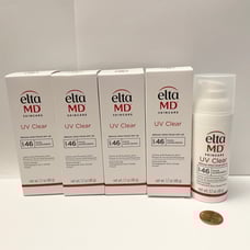 4 EltaMD UV Clear SPF 46 Face Sunscreen 1.7 oz 48g. exp 02/2027