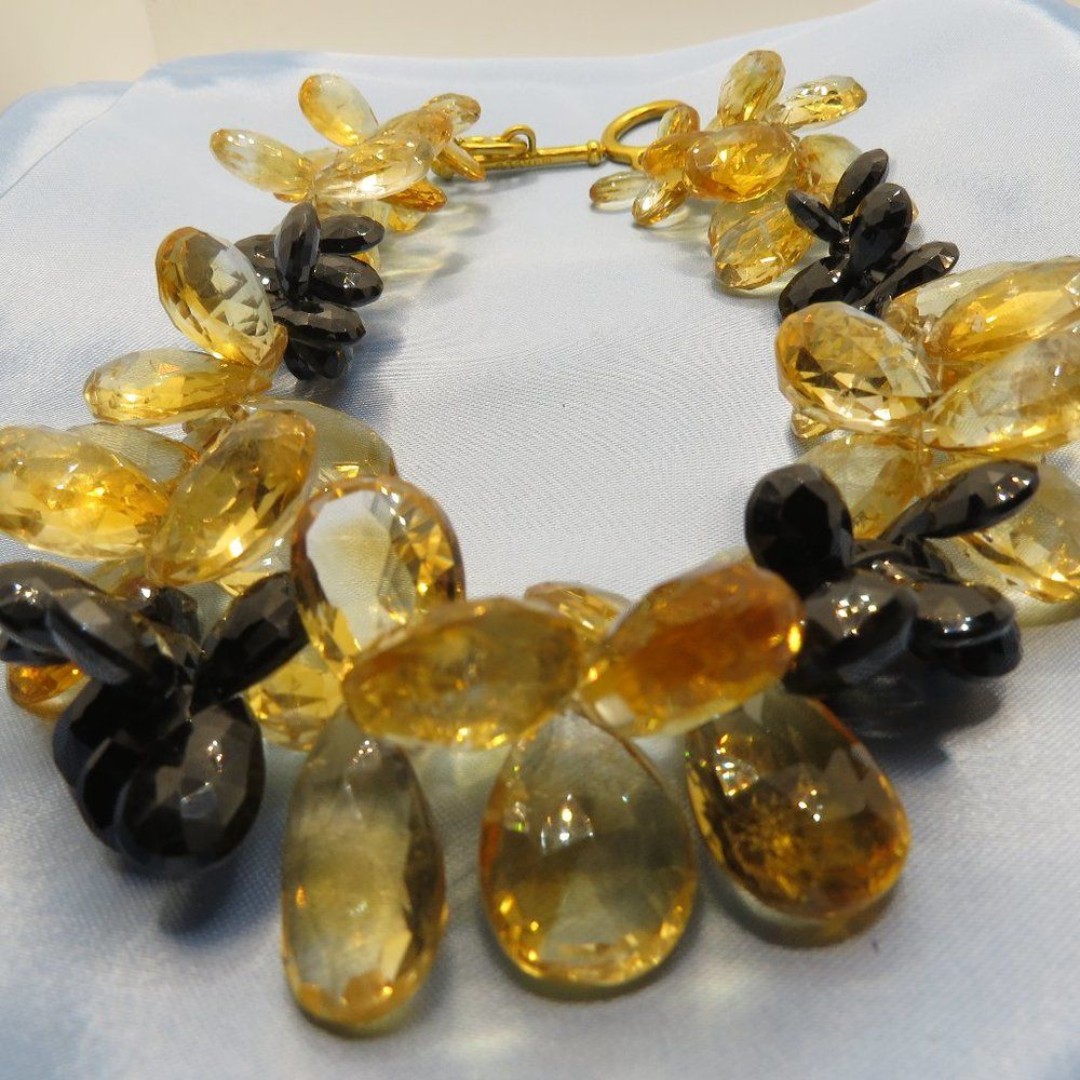 Jaded Brand multi faceted crustal Necklace