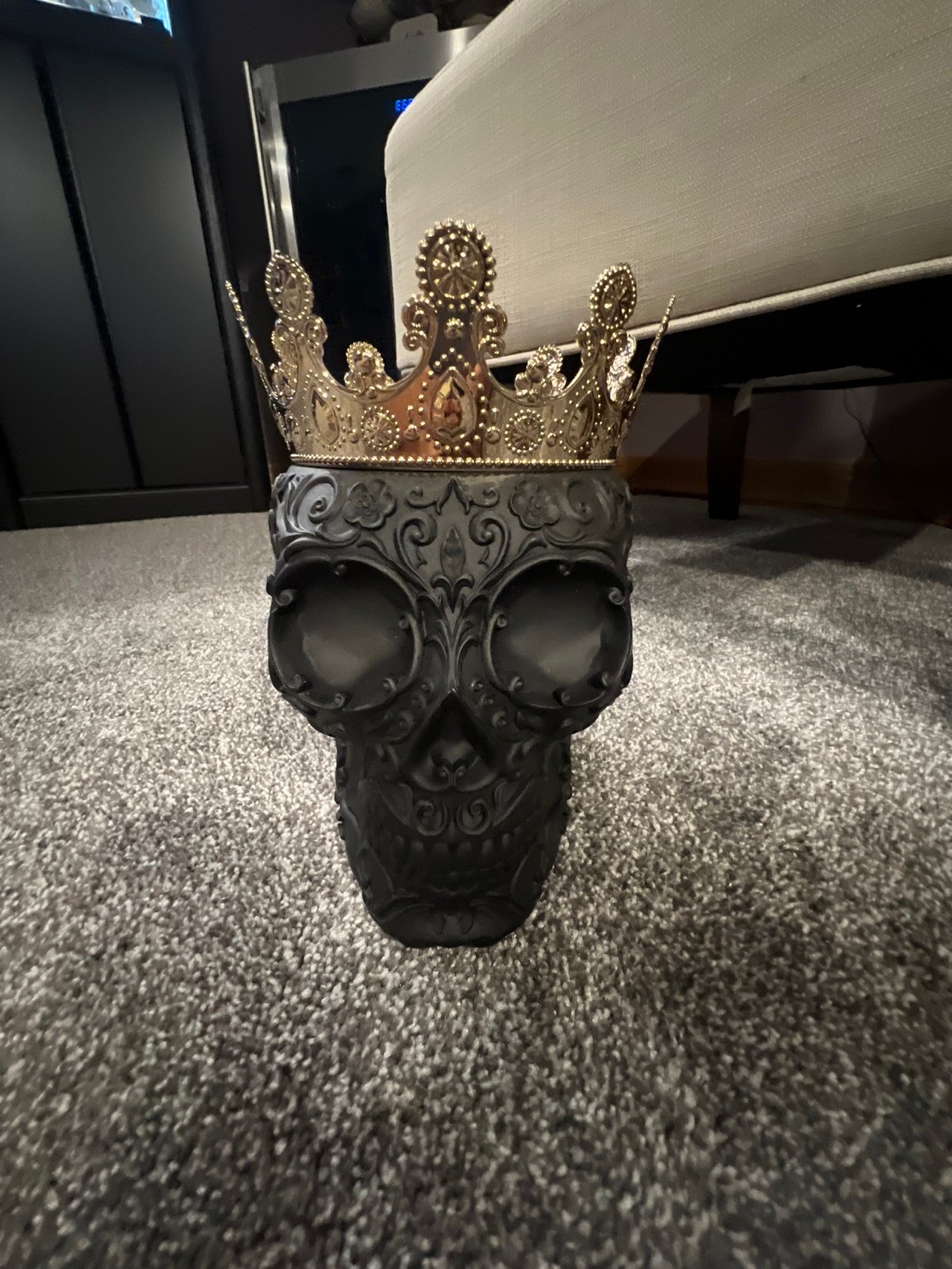 Bath and Body Works Skull Candle Holder