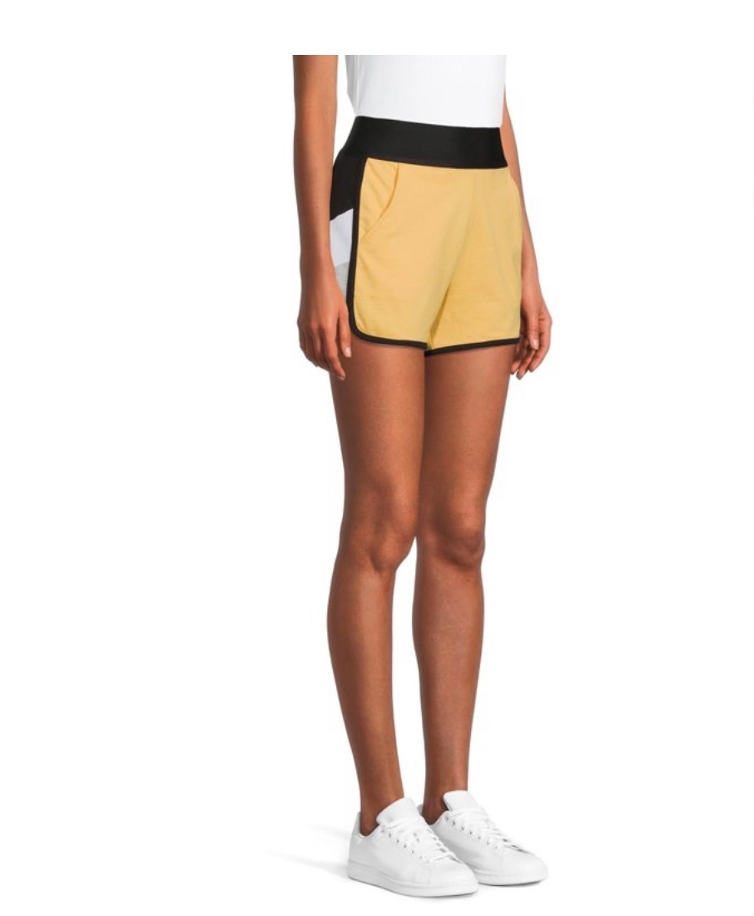 No Boundaries Colorblock Pocket Shorts Size 3XL(21)yellow, side black,white,grey
