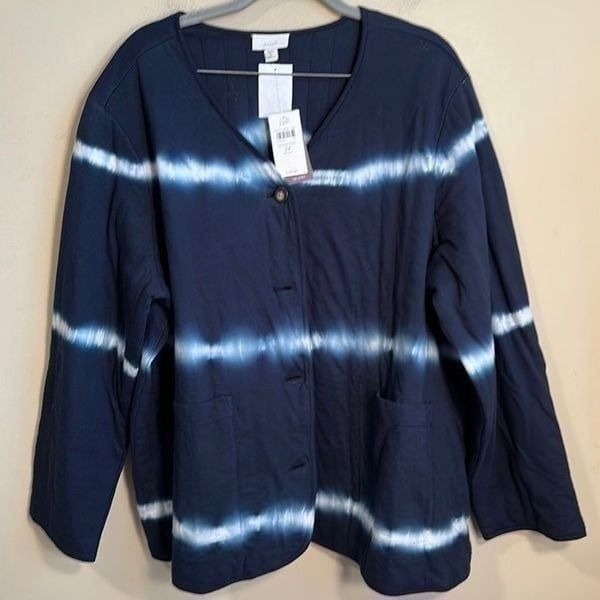 J. Jill (Purejill) Tie-dye Jacket XXL