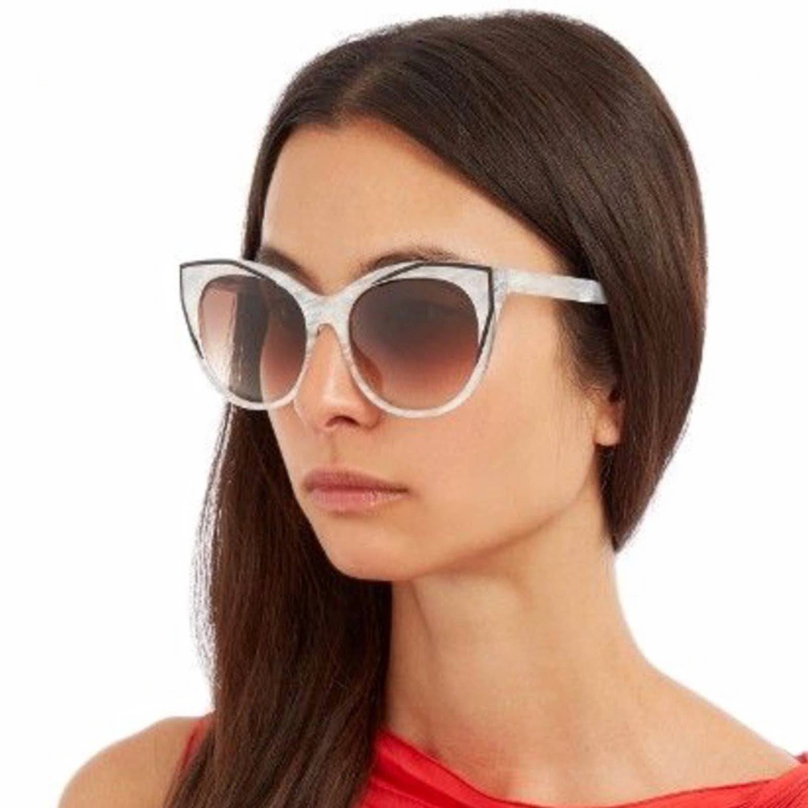 THIERRY LASRY Polygamy Sunglasses in White Bone NWT MSRP 525