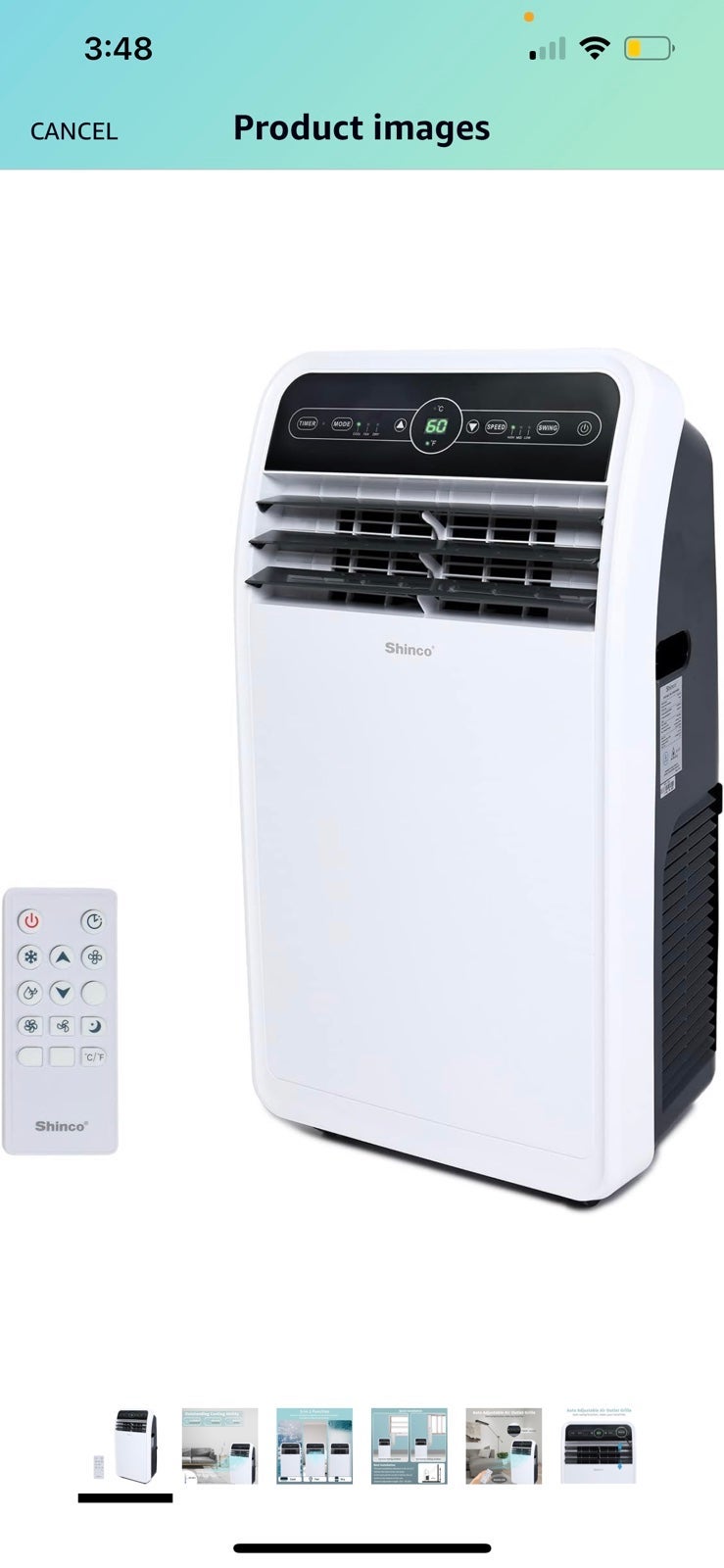 Shinco 12,000 BTU Portable Air Conditioner