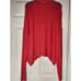 Free People We The Free M Red Ribbed Knit LS Oversize Cowl Neck Women Sweater