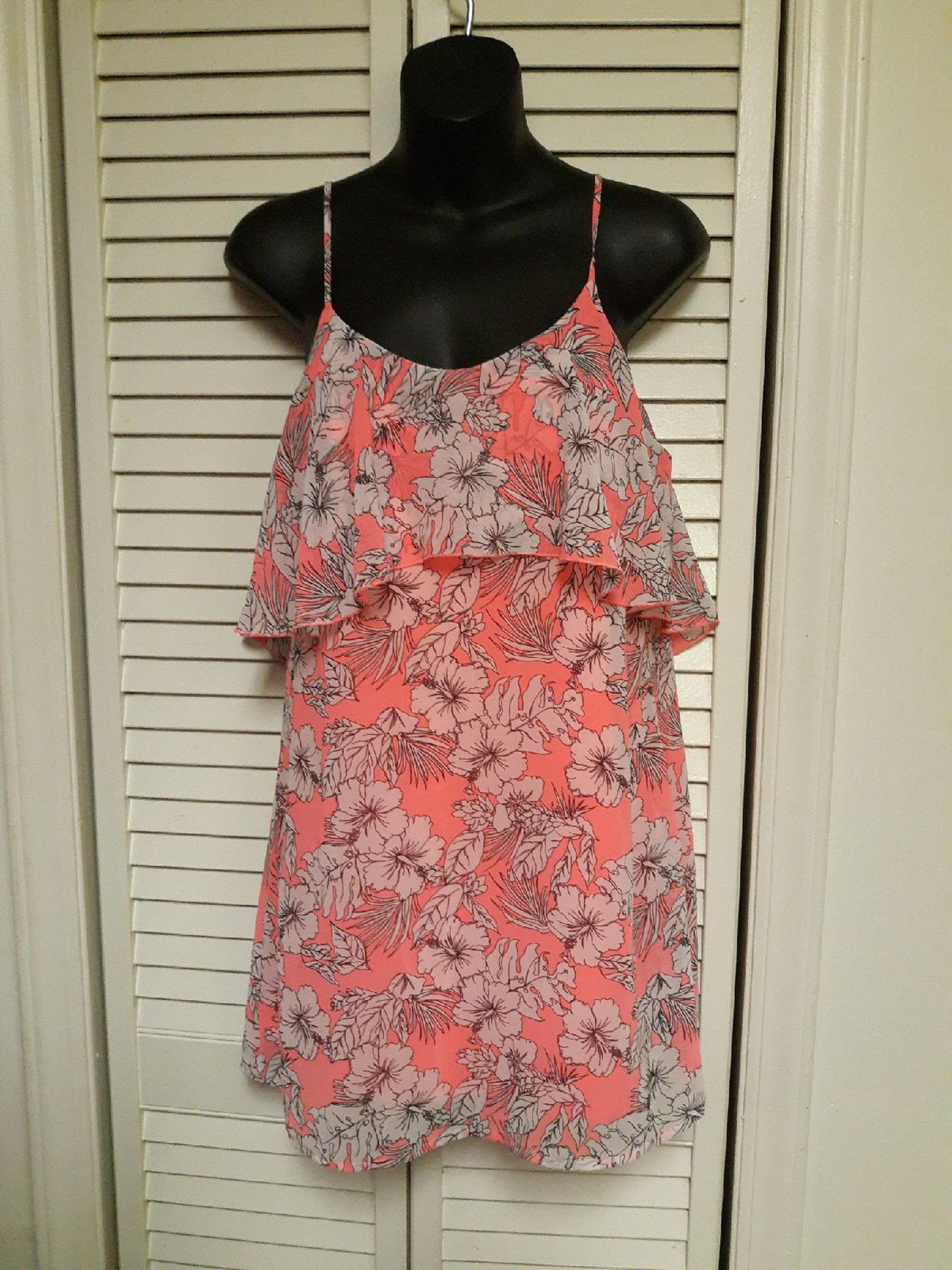 Aeropostale Floral Long Cami Top