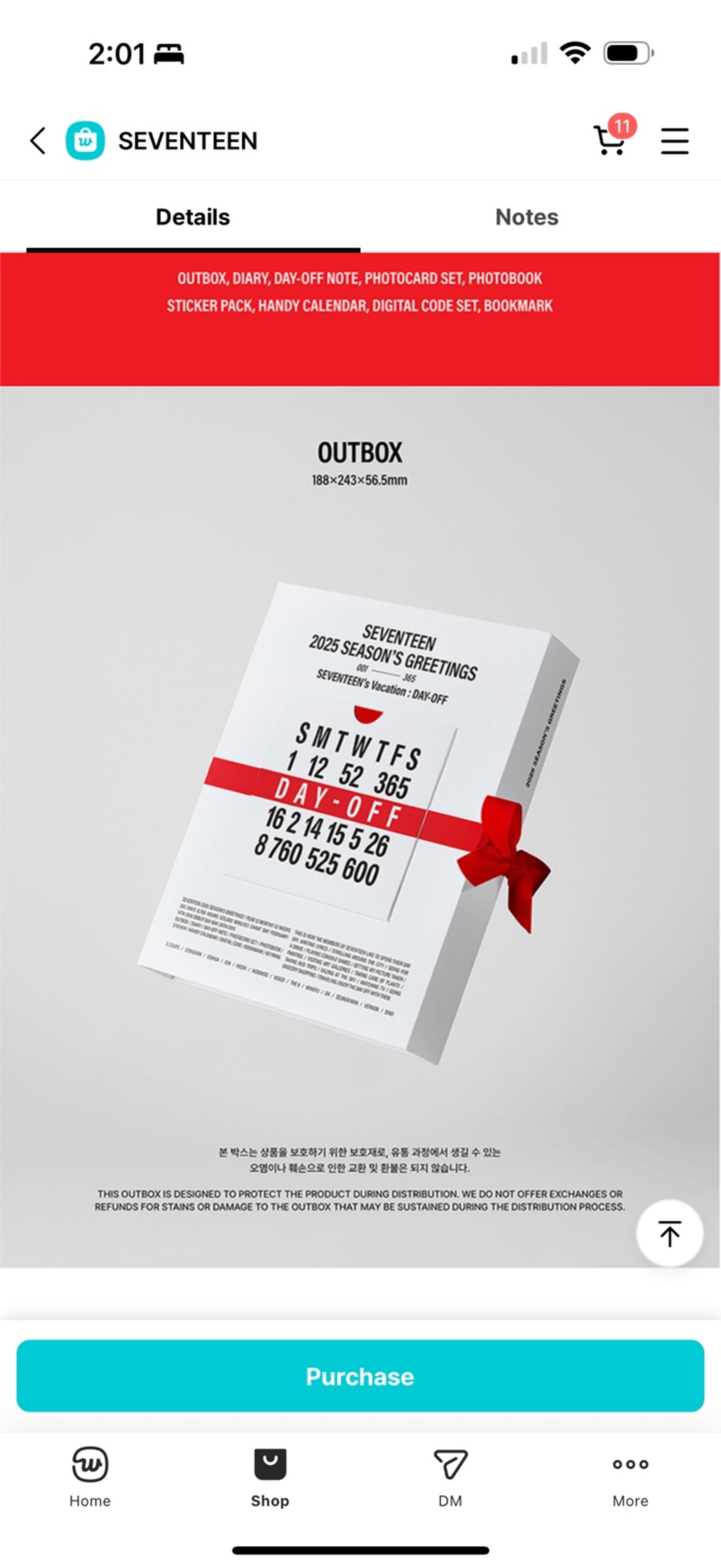 SEVENTEEN 2025 Calendar kit