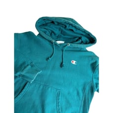 Champion Sweatshirt Hoodie Reverse Weave Green Size Small Preppy Classic Unisex