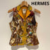 【HERMES】Vest, size 38, animal print.