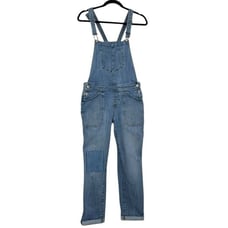 Vintage Levi’s 1990s Patched Bib Denim Overalls | Size M