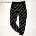 【Excellent Condition】 1PIU1UGUALE3 All-Over Logo Knit Sweatpants Black Ⅴ