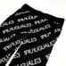 【Excellent Condition】 1PIU1UGUALE3 All-Over Logo Knit Sweatpants Black Ⅴ