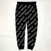 【Excellent Condition】 1PIU1UGUALE3 All-Over Logo Knit Sweatpants Black Ⅴ