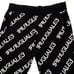 【Excellent Condition】 1PIU1UGUALE3 All-Over Logo Knit Sweatpants Black Ⅴ