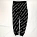 【Excellent Condition】 1PIU1UGUALE3 All-Over Logo Knit Sweatpants Black Ⅴ