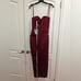 NWT HOUSE OF CB FLORA SATIN PLEATED CORSET MIDI DRESS IN SIZE SMALL (PLUS CUP)