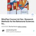 Research methods for the behavioral sciences