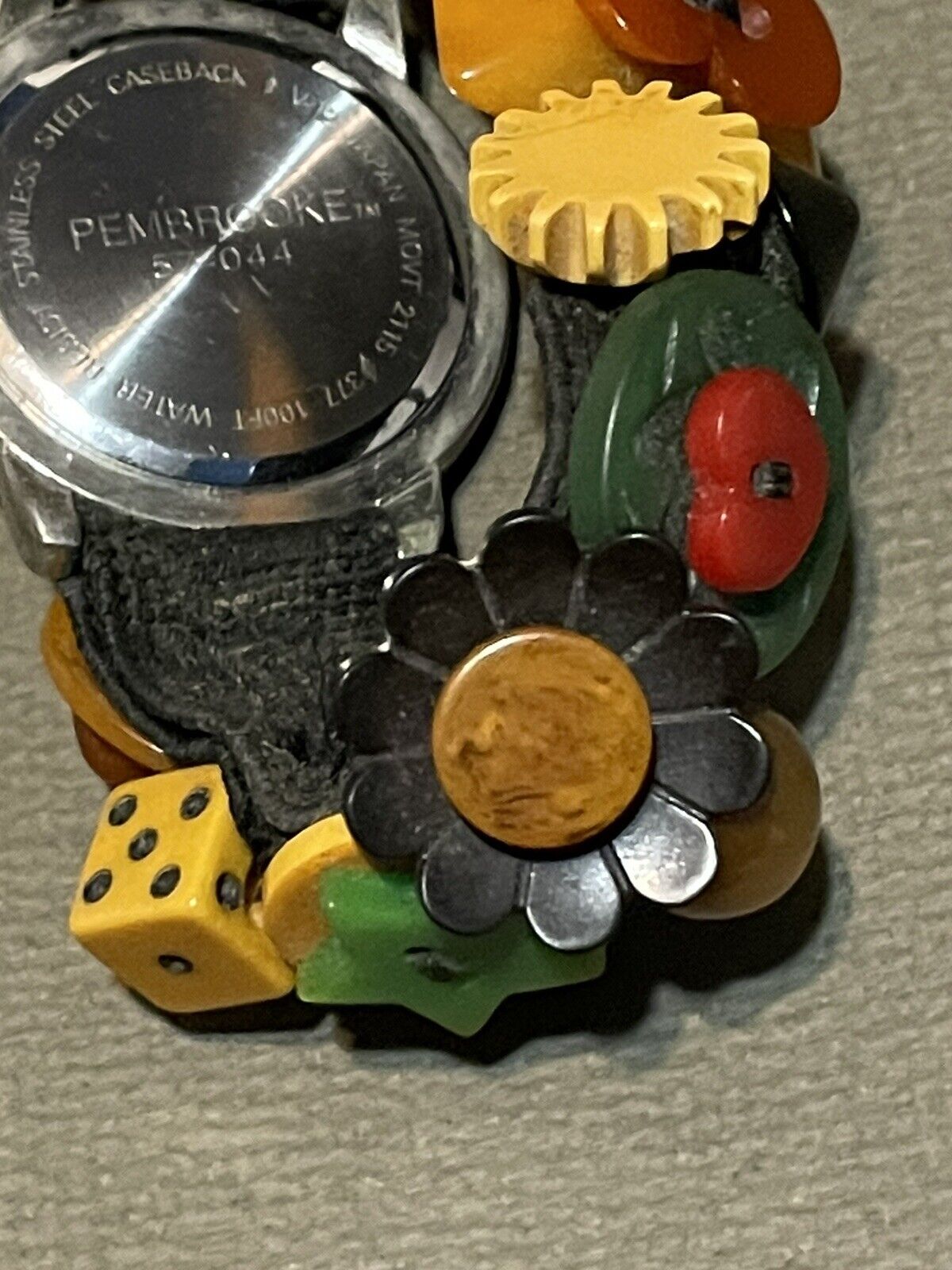 Rare Bakelite Pembrooke designer watch. Circa 1920s-30s Buttons