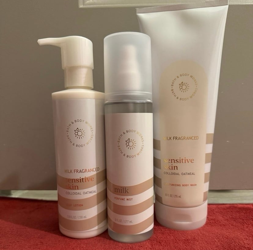 Bath and body works Milk body care set