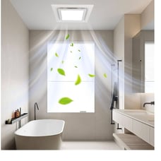 Bathroom Exhaust Fan with Light, 12W Bathroom Fan with LED Light Combo, 141 CFM