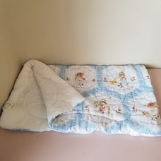 Vintage Toddler Child Sleeping Bag Camping Pussycat Blue Bell Farmer Pony
