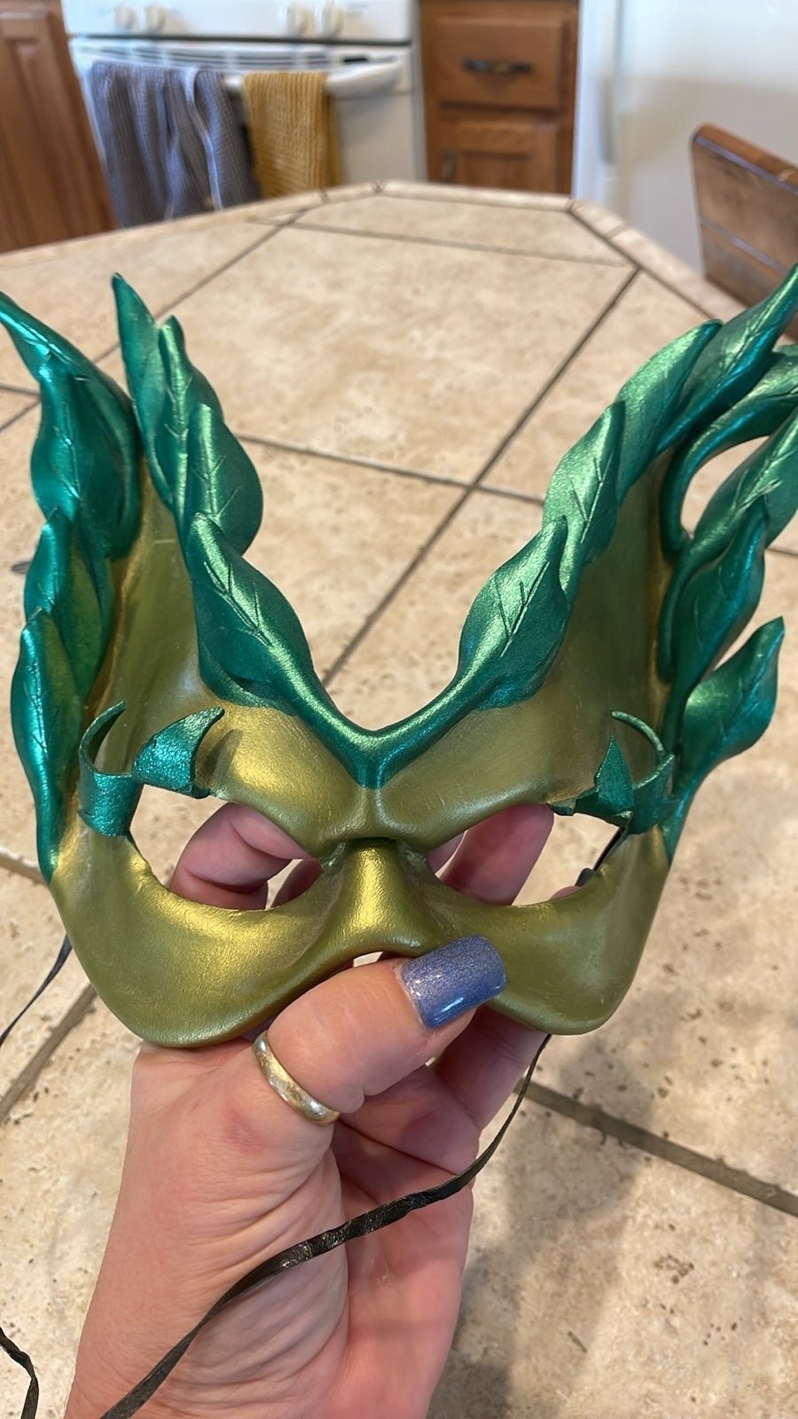 Handmade leather renaissance mask- collectors edition