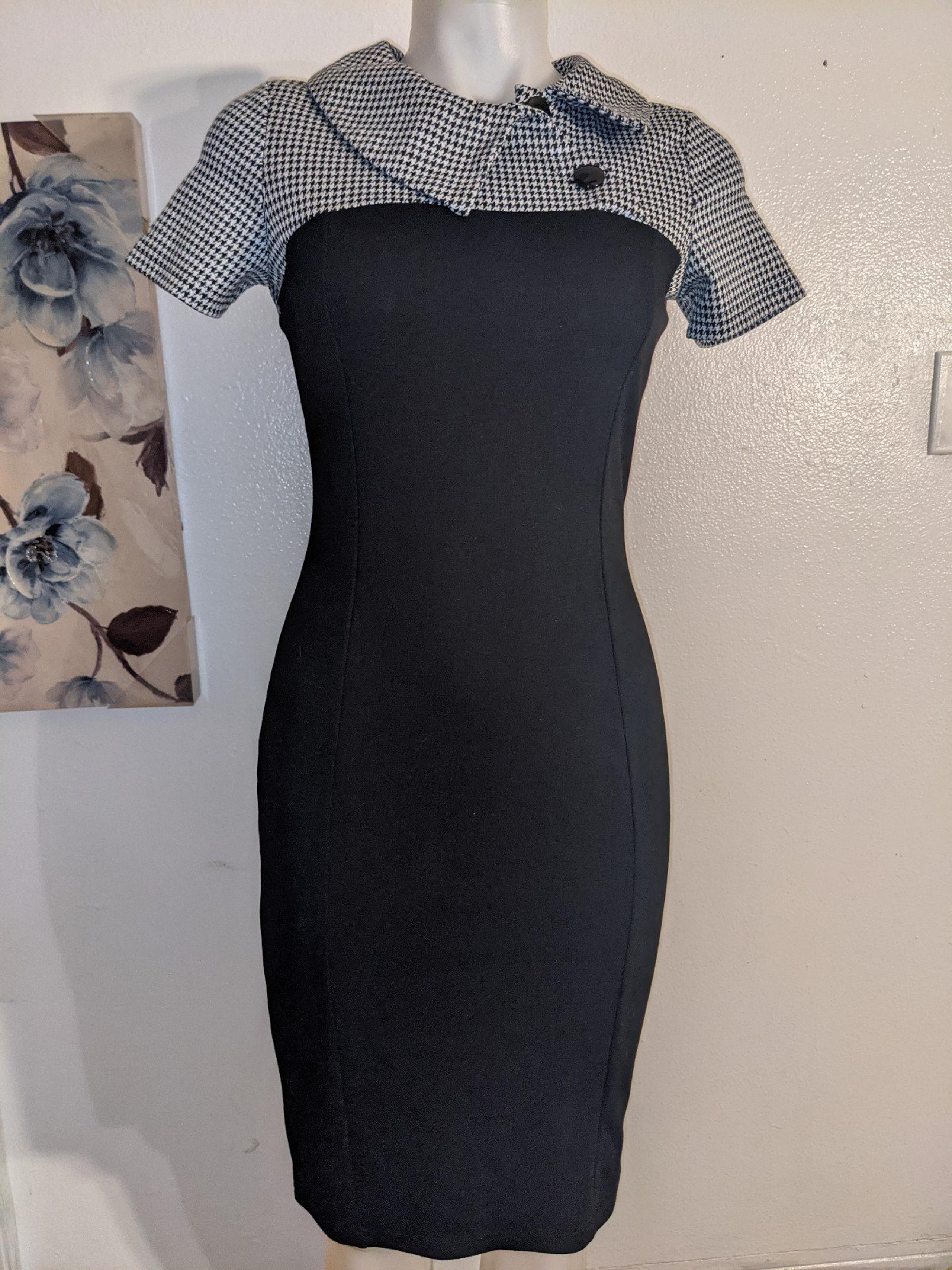Homeyee Business Casual Collared Midi Dress, NWT