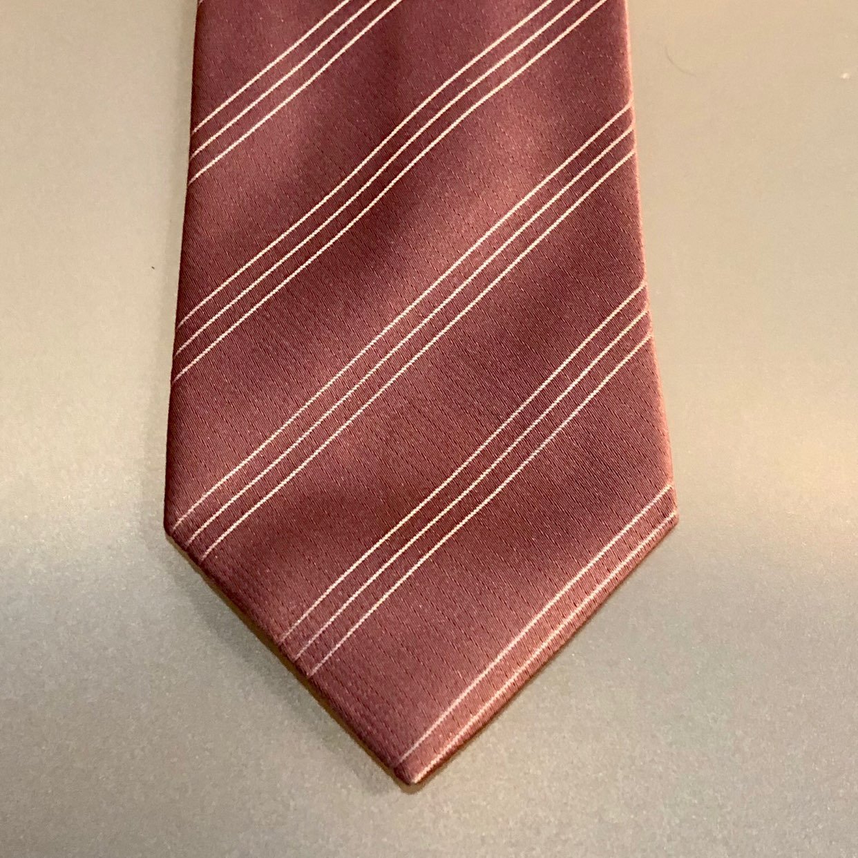Ermenegildo Zegna pink silk tie