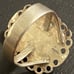 Vintage Native Sterling Huge Poppy Jasper Ring 8