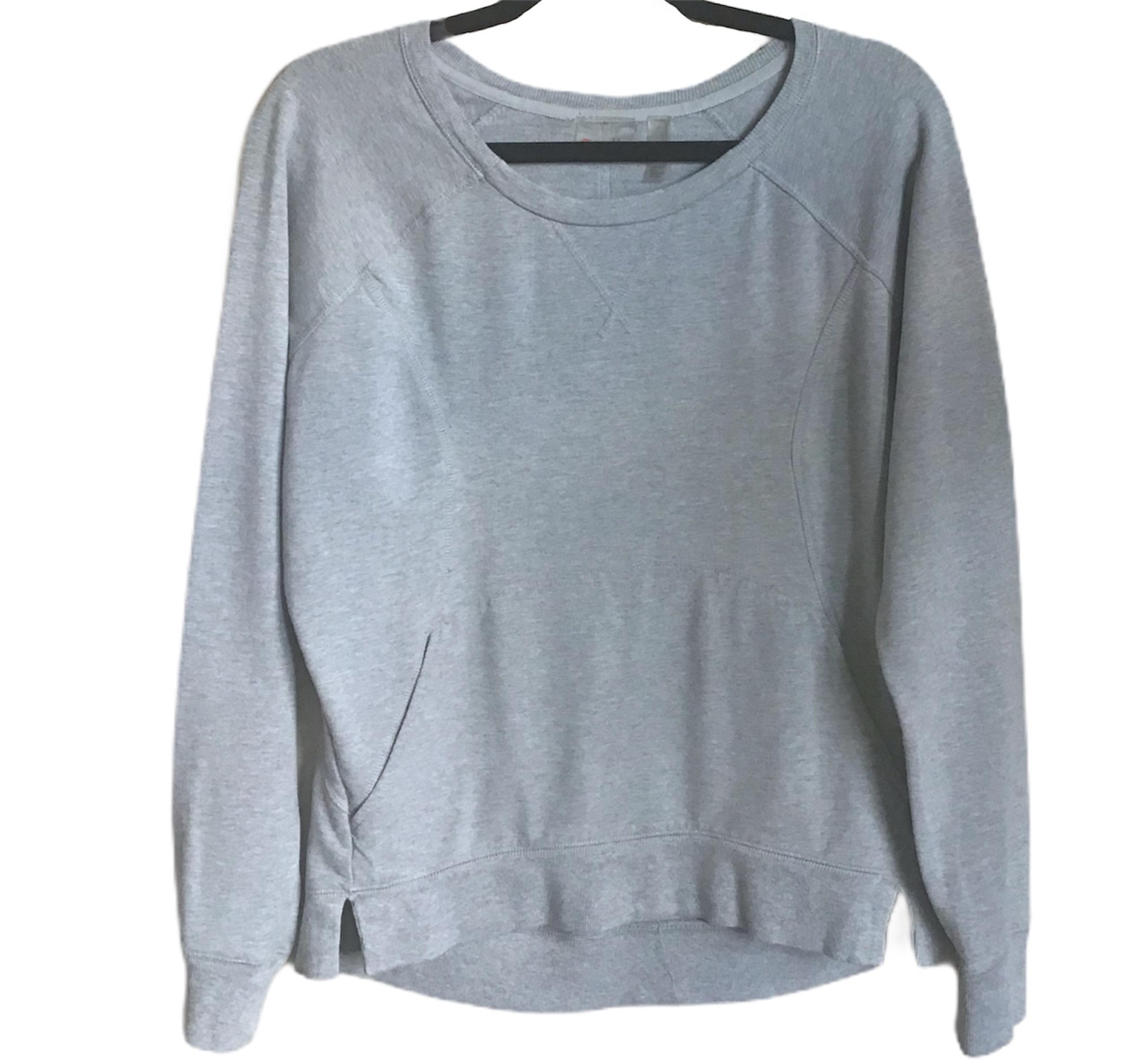 Zella Women's Size Small Luxe Sport Kangaroo Pocket Long Sleeve Sweatshirt
