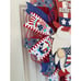 Patriotic Gnomes USA America the Beautiful Deco Mesh Ribbon Wreath