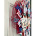Patriotic Gnomes USA America the Beautiful Deco Mesh Ribbon Wreath