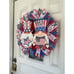 Patriotic Gnomes USA America the Beautiful Deco Mesh Ribbon Wreath