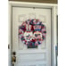 Patriotic Gnomes USA America the Beautiful Deco Mesh Ribbon Wreath