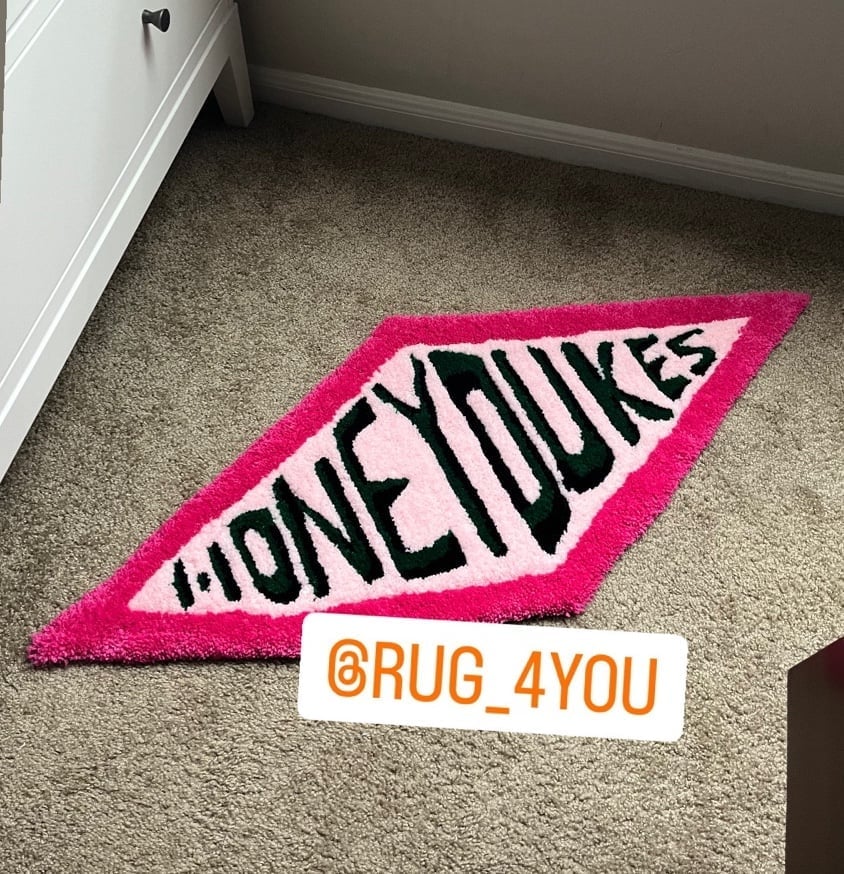 Honeydukes custom handmade rug 42×17