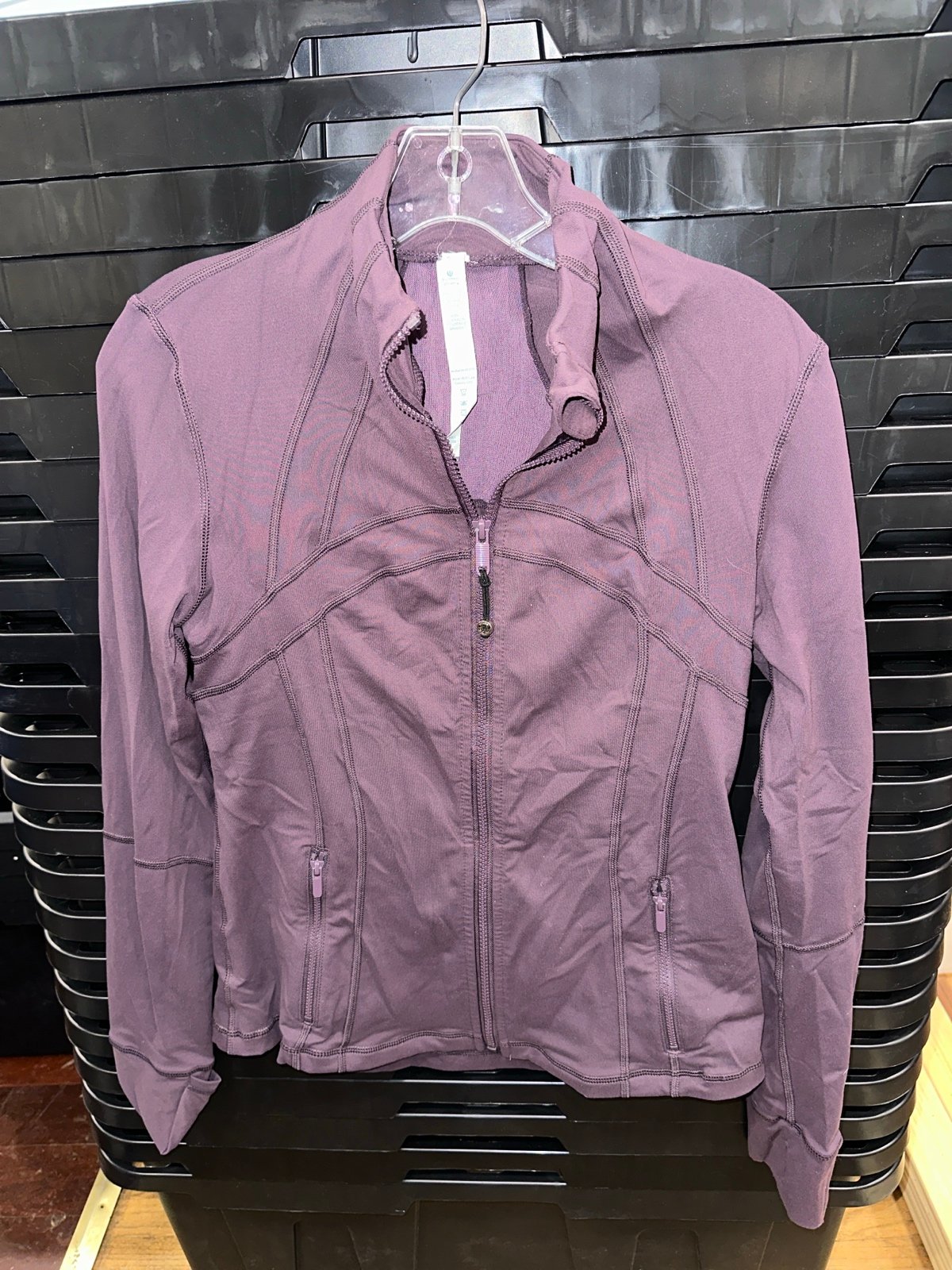 Lululemon purple zip up jacket size 6