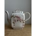 Antique Haviland Limoges Teapot Schleiger 373 French Porcelain Hand Enameled Pin