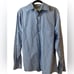 EUC Michael Kors Men’s Blue Plaid Button Down Dress Shirt - Size 17 - XL